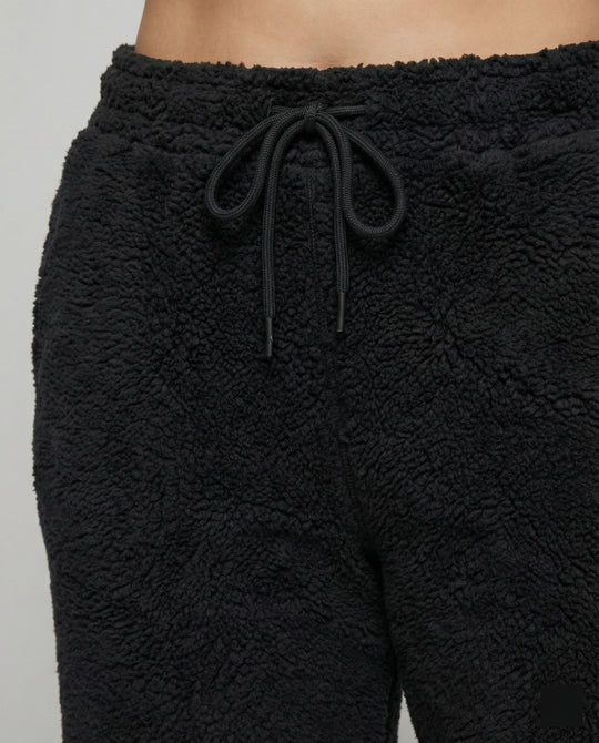 Damen kuschelige Fleece-Hose mit weitem Schnitt EB