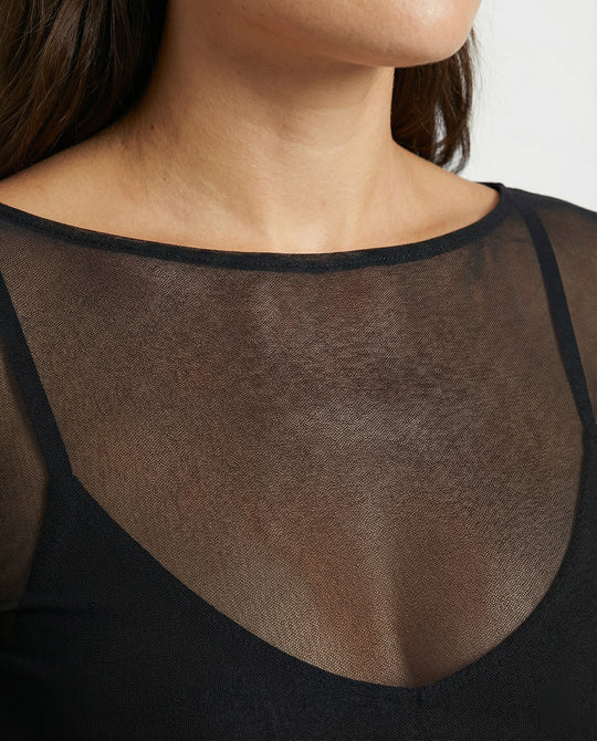 EB | Langärmeliges Mesh-Top