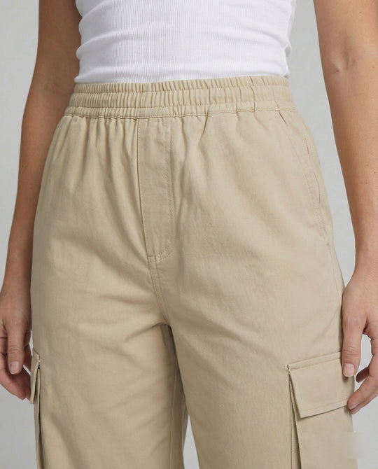 Damen Cargo-Hose mit elastischem Bund und praktischen Seitentaschen EB