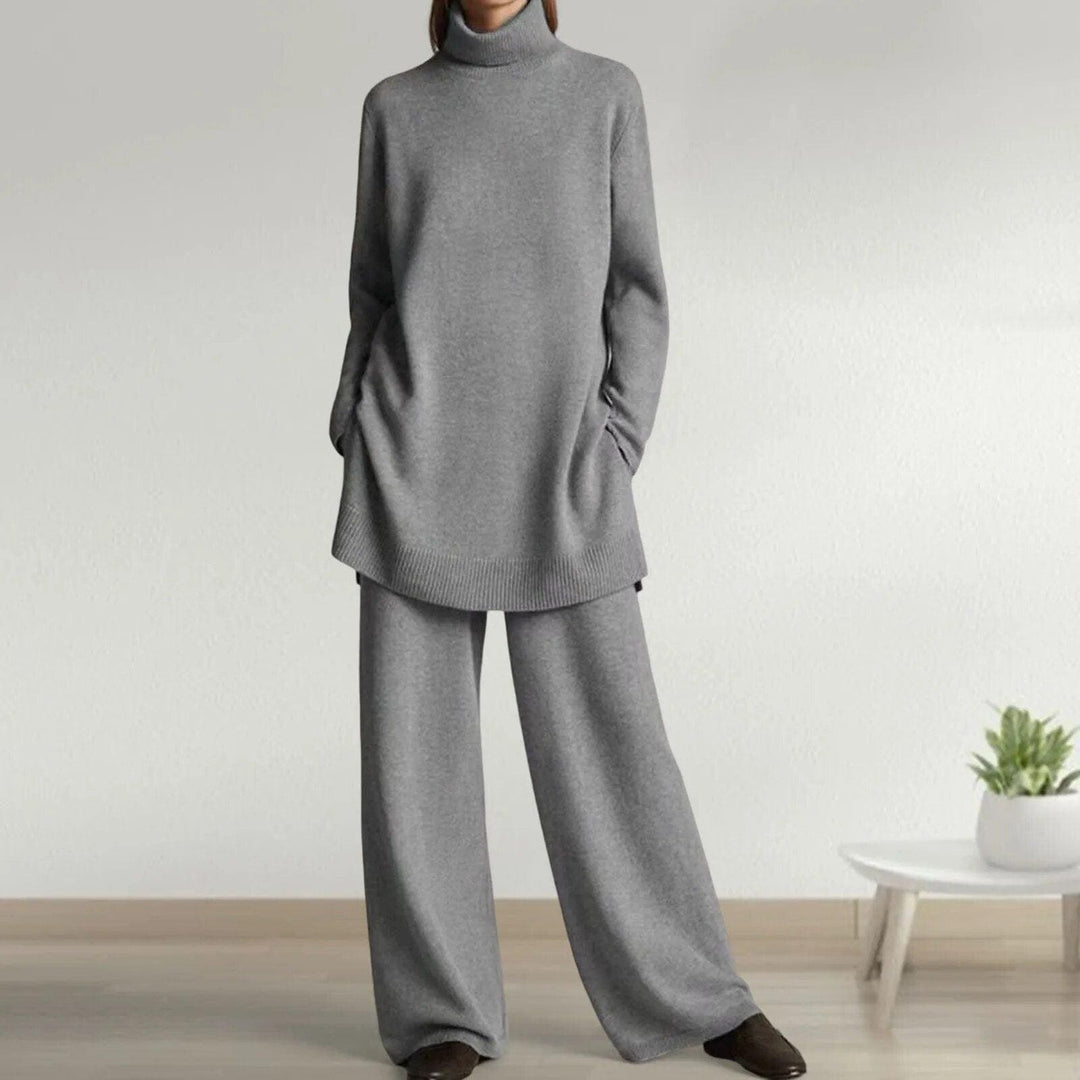 EB | Pullover mit Rollkragen und weitem Hosenbein