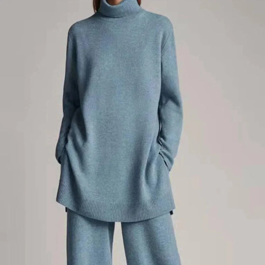 EB | Pullover mit Rollkragen und weitem Hosenbein