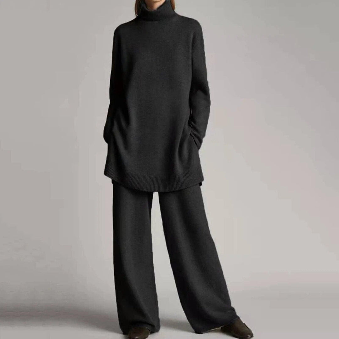 EB | Pullover mit Rollkragen und weitem Hosenbein