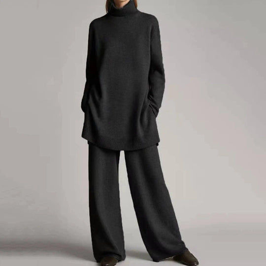 EB | Pullover mit Rollkragen und weitem Hosenbein