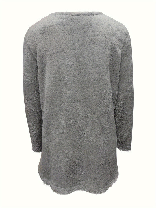 EB | Bequemes Fleece-Sweatshirt mit Druck