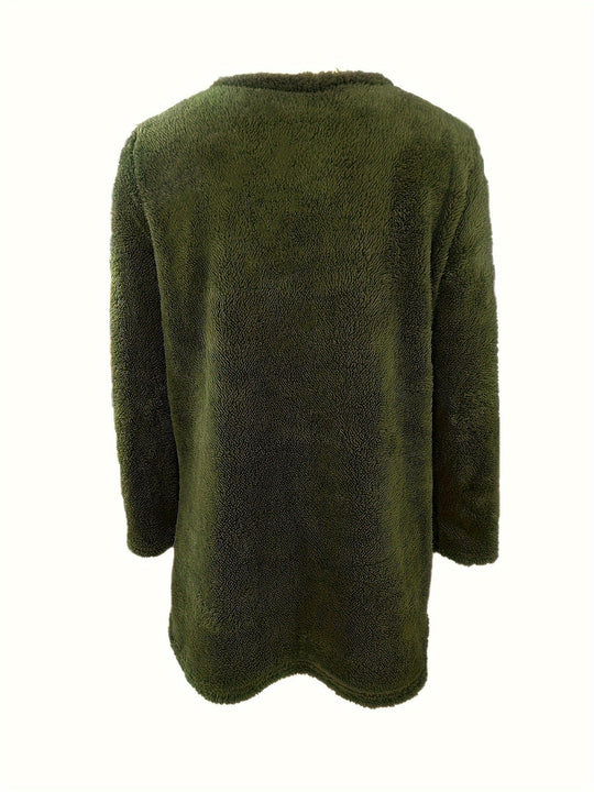 EB | Bequemes Fleece-Sweatshirt mit Druck
