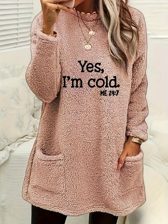 EB | Bequemes Fleece-Sweatshirt mit Druck