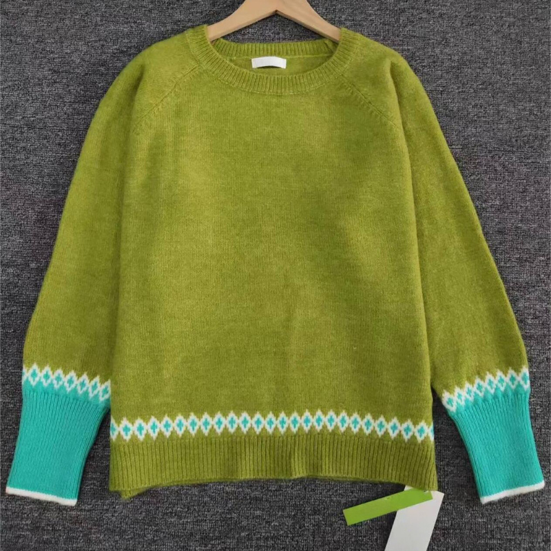 EB | Bequemer Grüner Damenpullover
