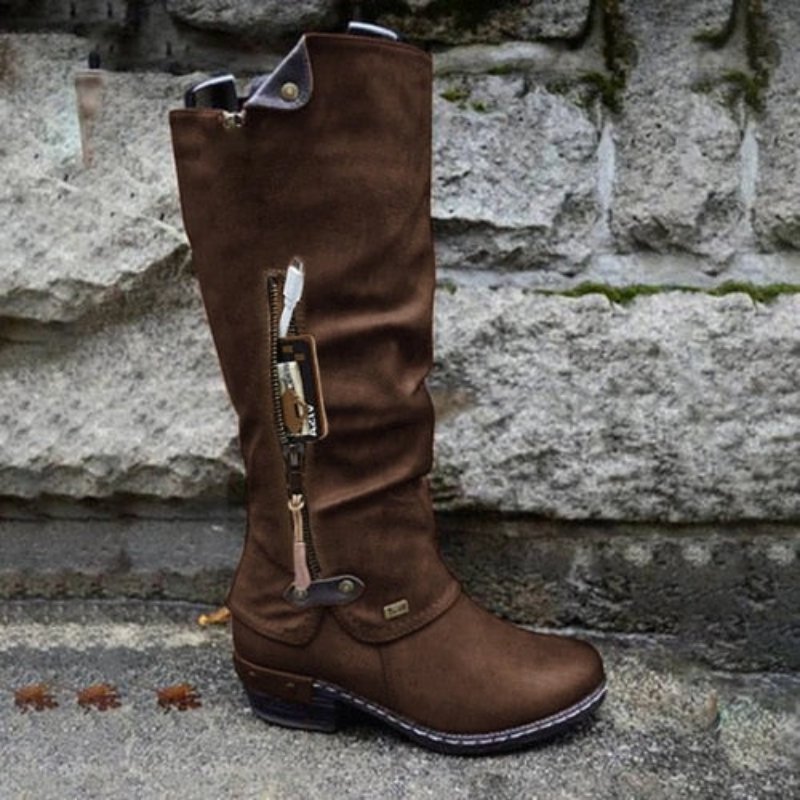 EB | Bequeme hohe Stiefel mit Aufbewahrungstasche