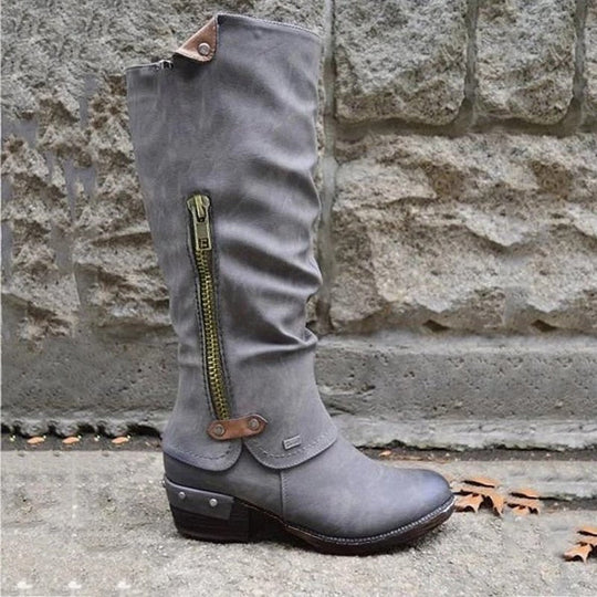 EB | Bequeme hohe Stiefel mit Aufbewahrungstasche