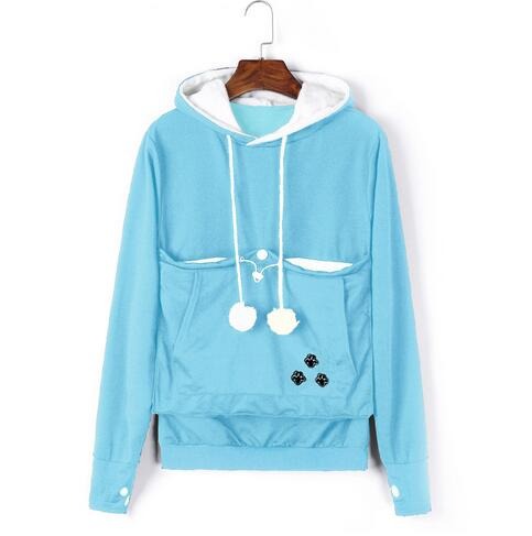 EB | Bequemer Hoodie mit Katzen Tasche