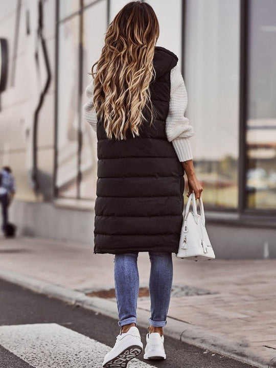 EB | Bequemer Knielanger Damenbodywarmer