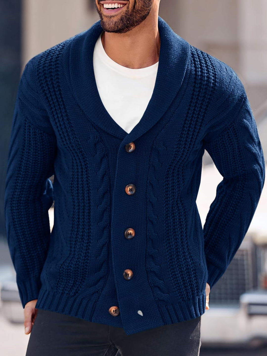 EB | Bequeme Strickjacke für Herren