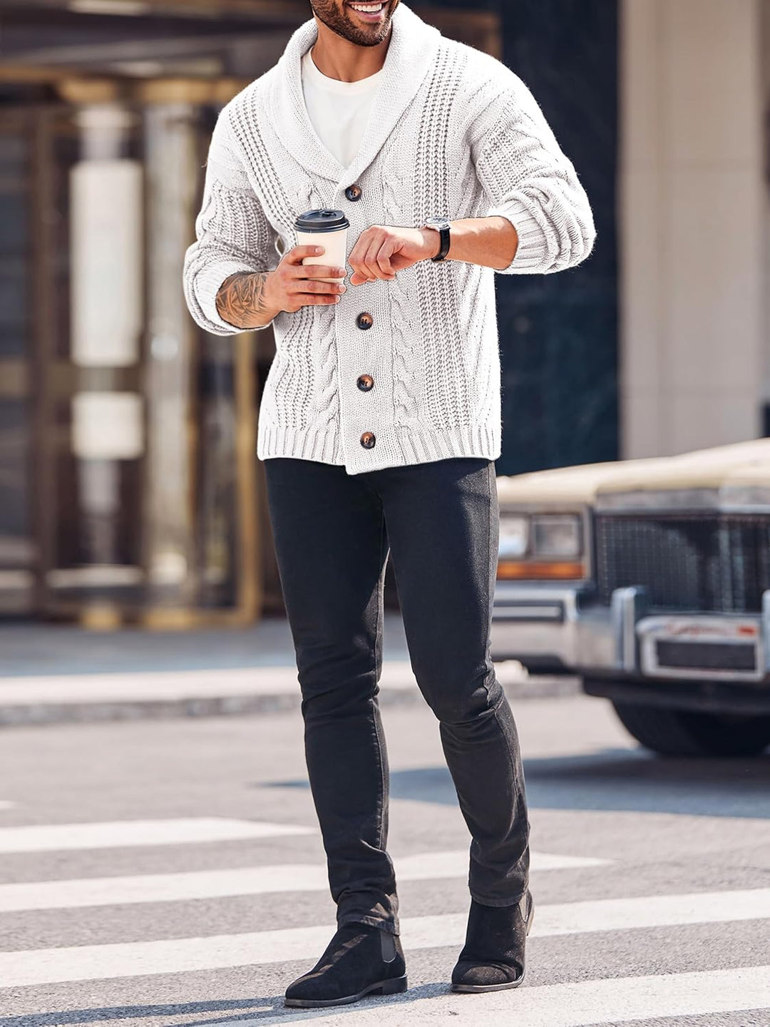 EB | Bequeme Strickjacke für Herren