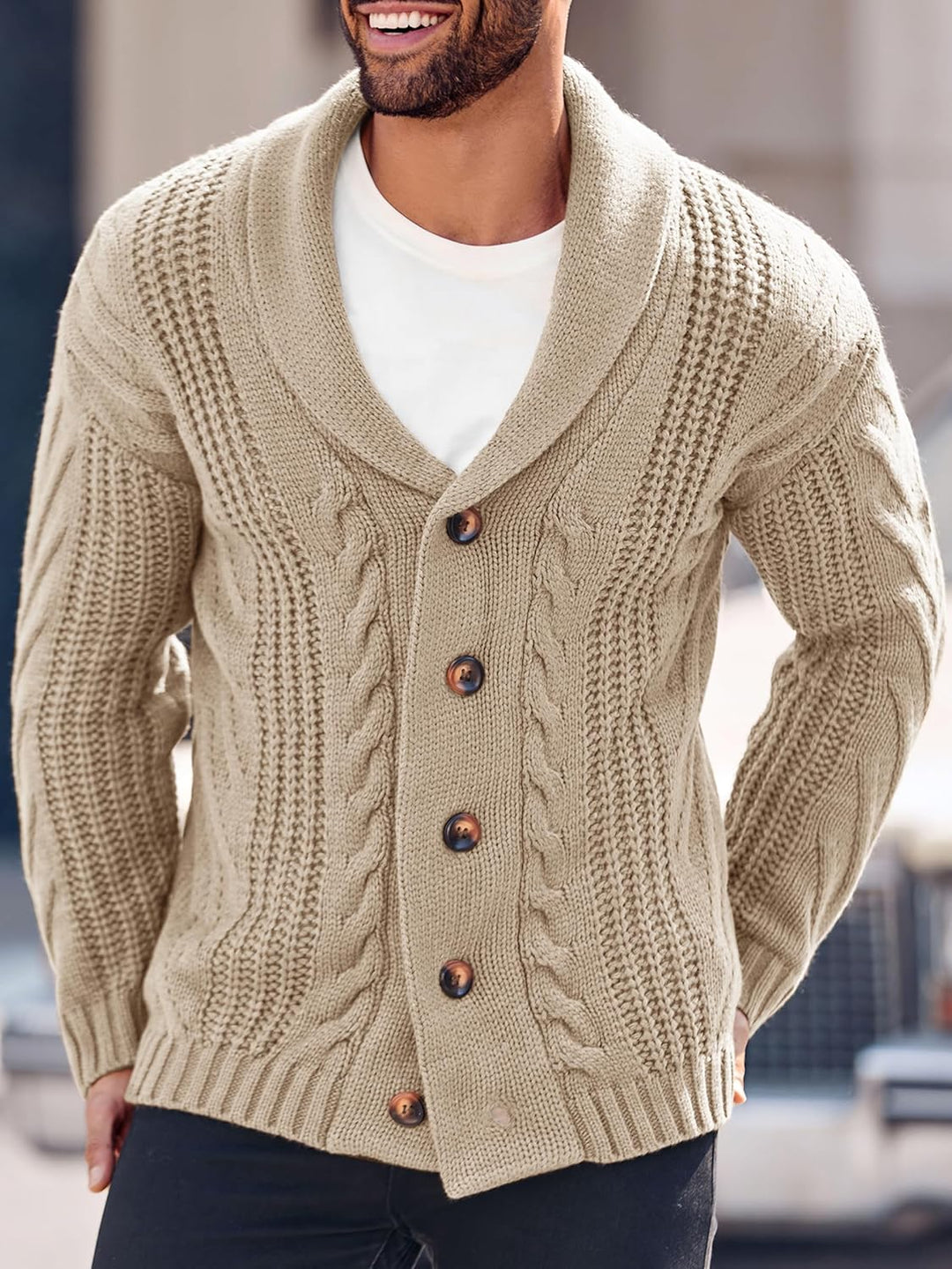 EB | Bequeme Strickjacke für Herren