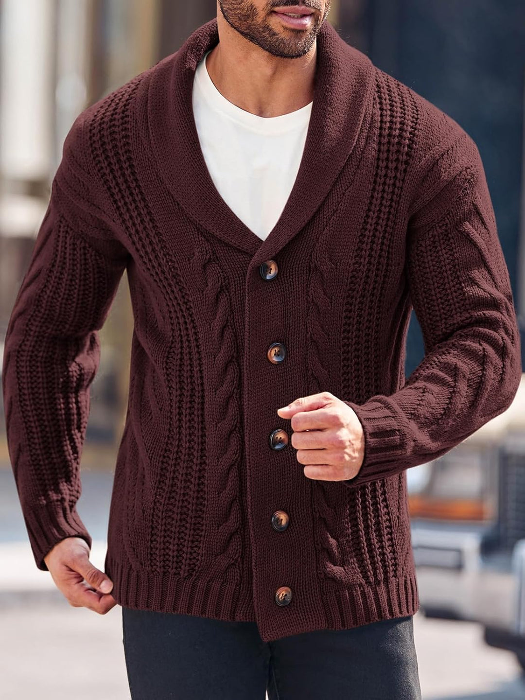 EB | Bequeme Strickjacke für Herren