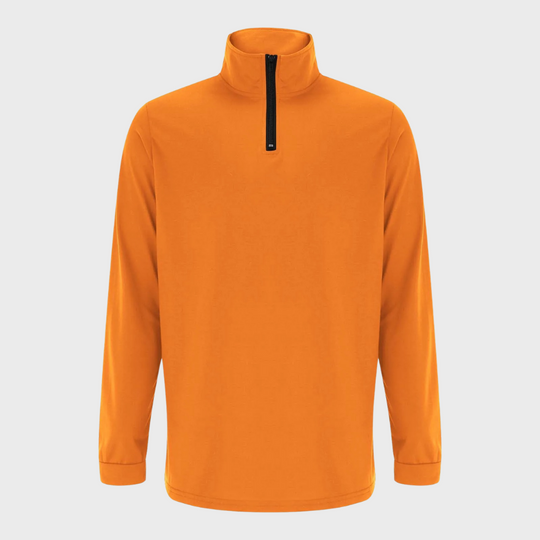 EB | Bequemer Herren-Reißverschluss-Pullover mit niedrigem Kragen