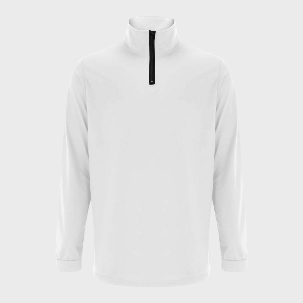 EB | Bequemer Herren-Reißverschluss-Pullover mit niedrigem Kragen