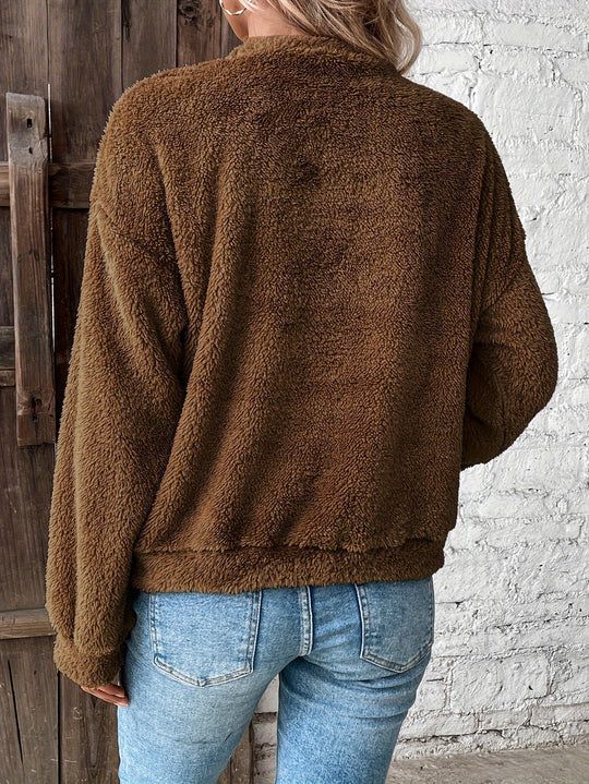 EB | Bequemes Teddy Pullover Sweatshirt