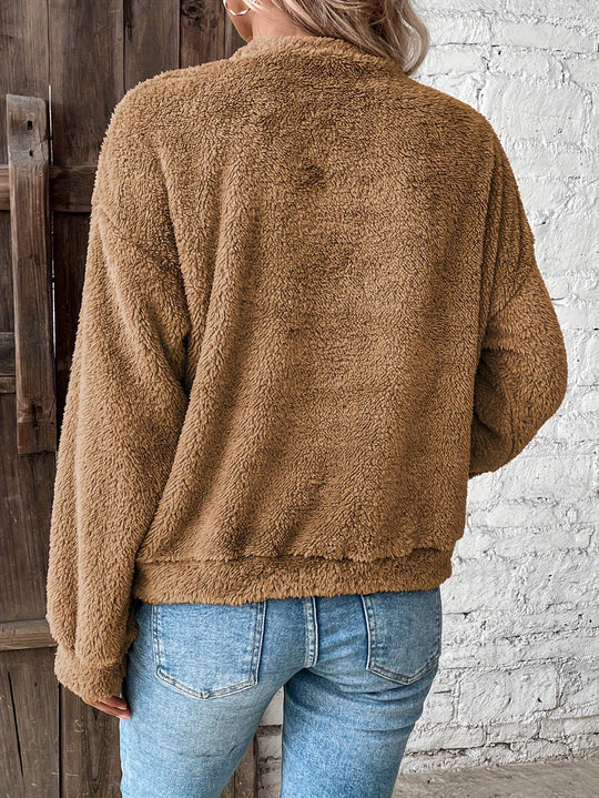 EB | Bequemes Teddy Pullover Sweatshirt