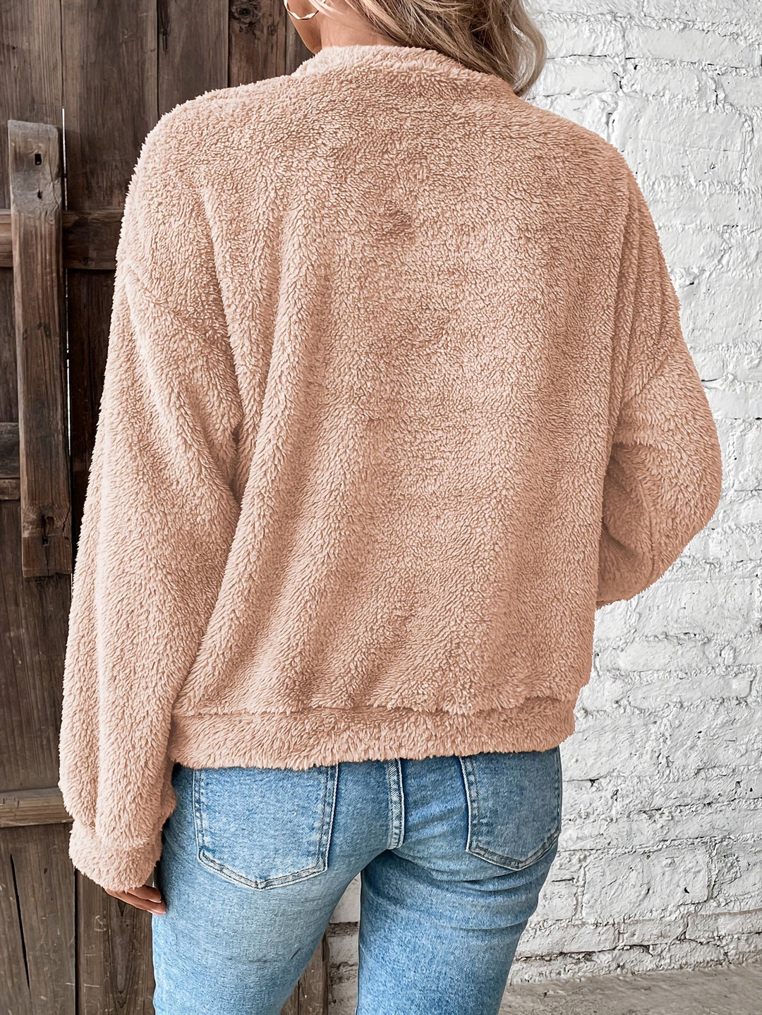 EB | Bequemes Teddy Pullover Sweatshirt