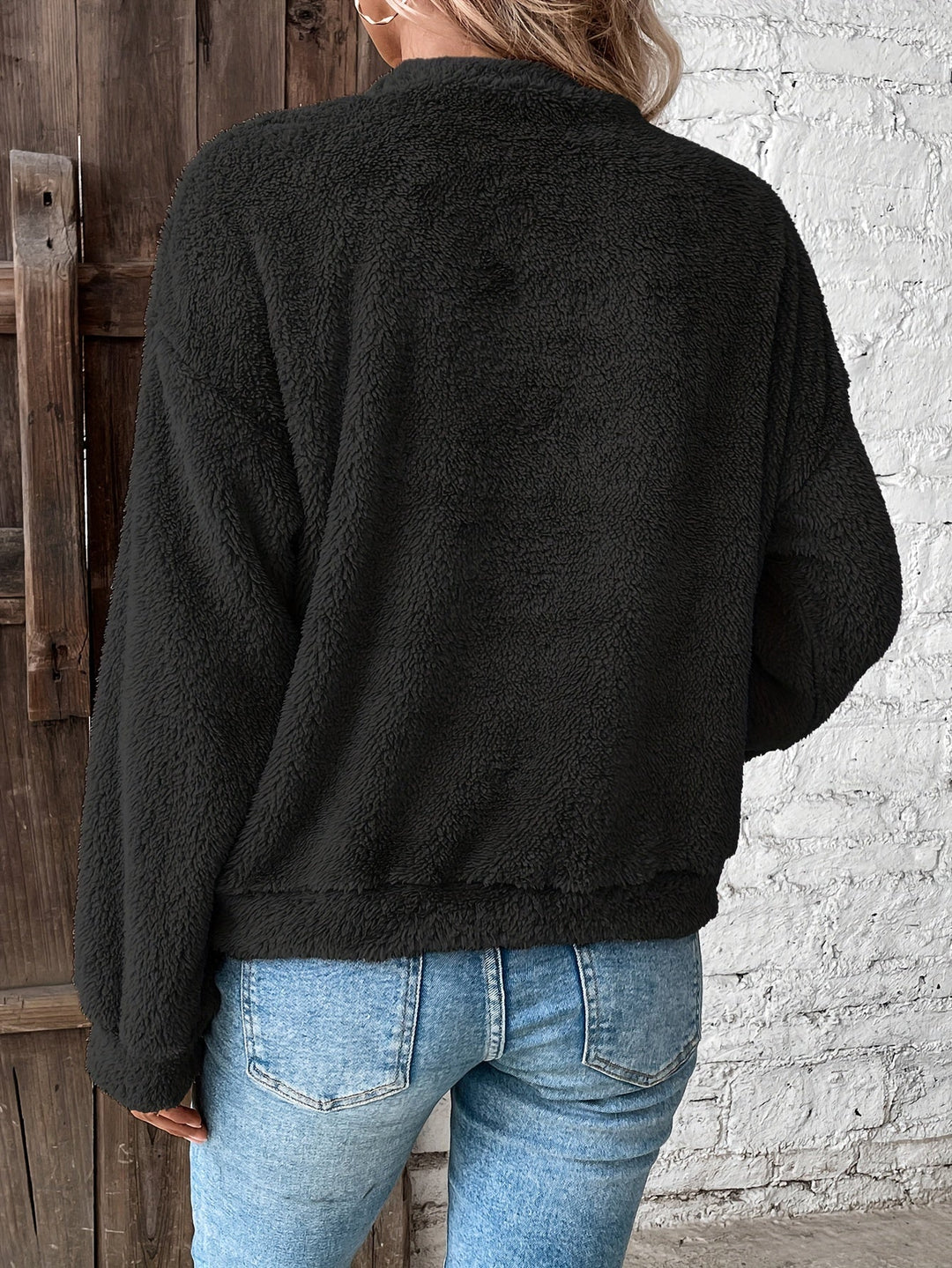 EB | Bequemes Teddy Pullover Sweatshirt