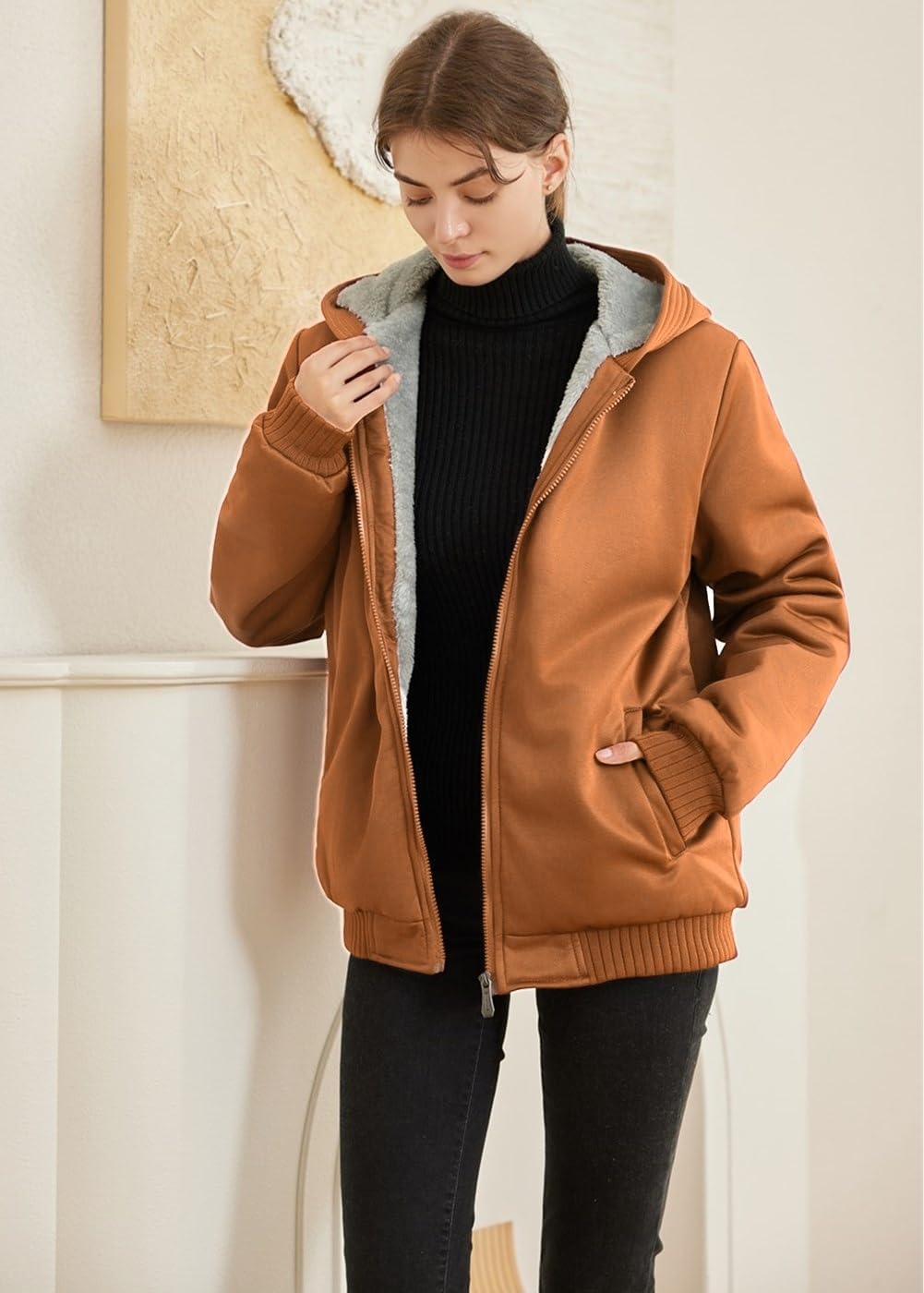EB | Bequeme Damen Winter Fleecejacke