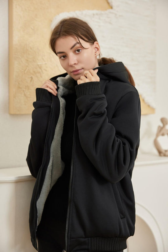 EB | Bequeme Damen Winter Fleecejacke