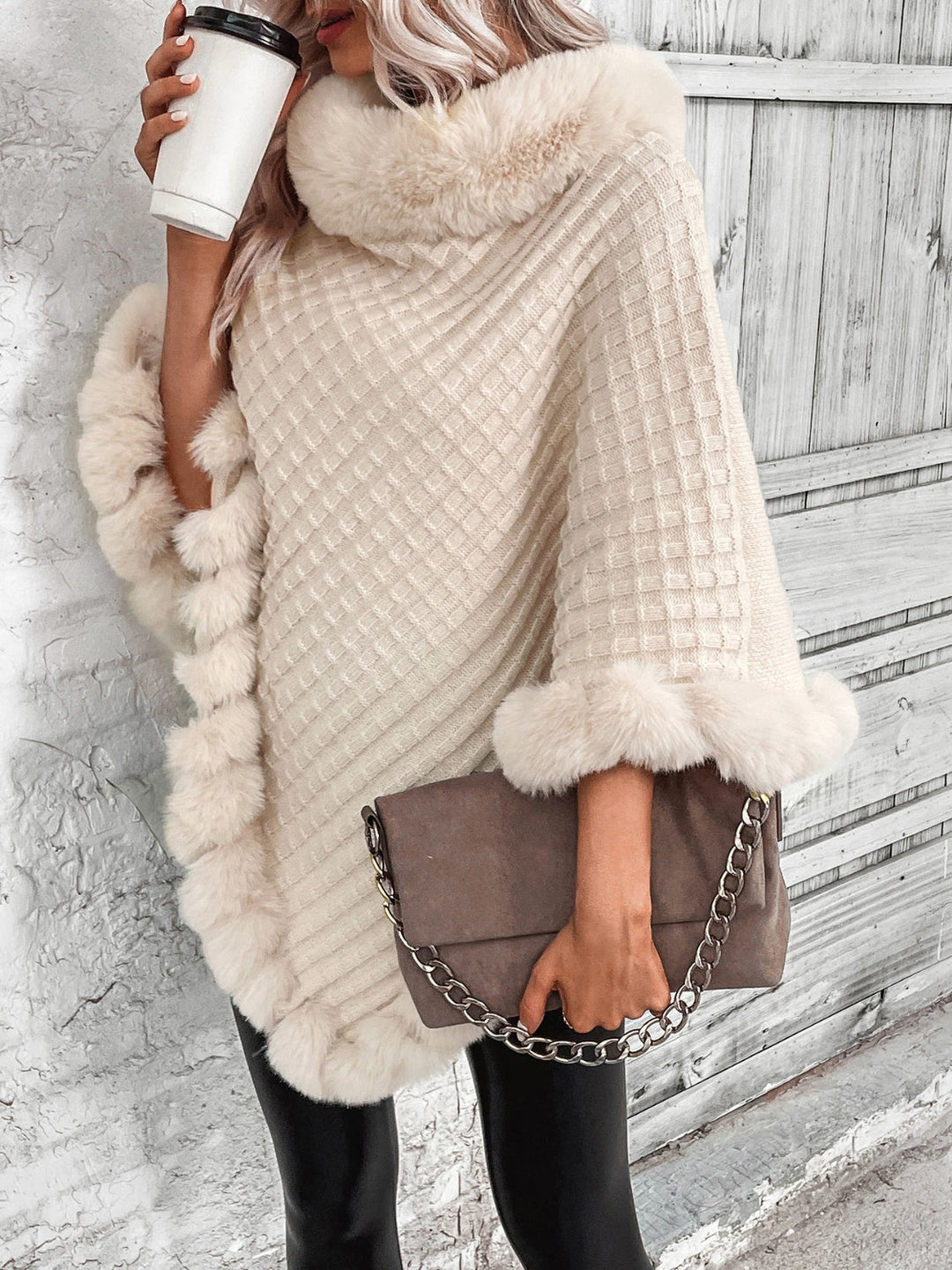 EB | Bequemer Damen Winter Poncho