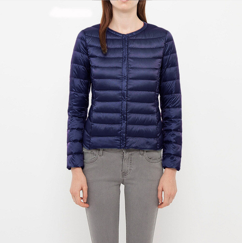 EB | Daunenjacke ohne Kragen "Elegance Essential"