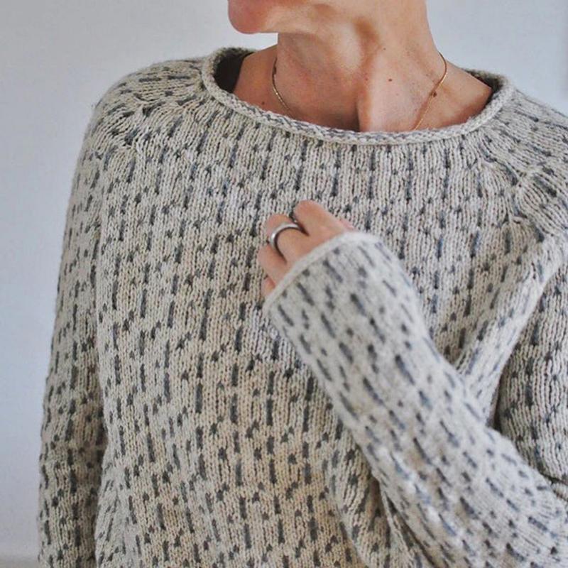 EB | Strickpullover mit Strukturmuster Baumwolle Zeitloser Komfort