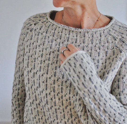 EB | Schicker Grauer Boot Ausschnitt Pullover