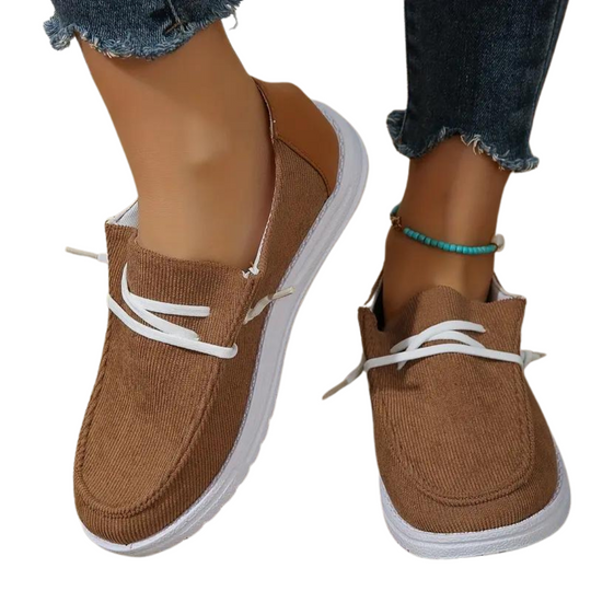 Atmungsaktive Corduroy Damenschuhe EB