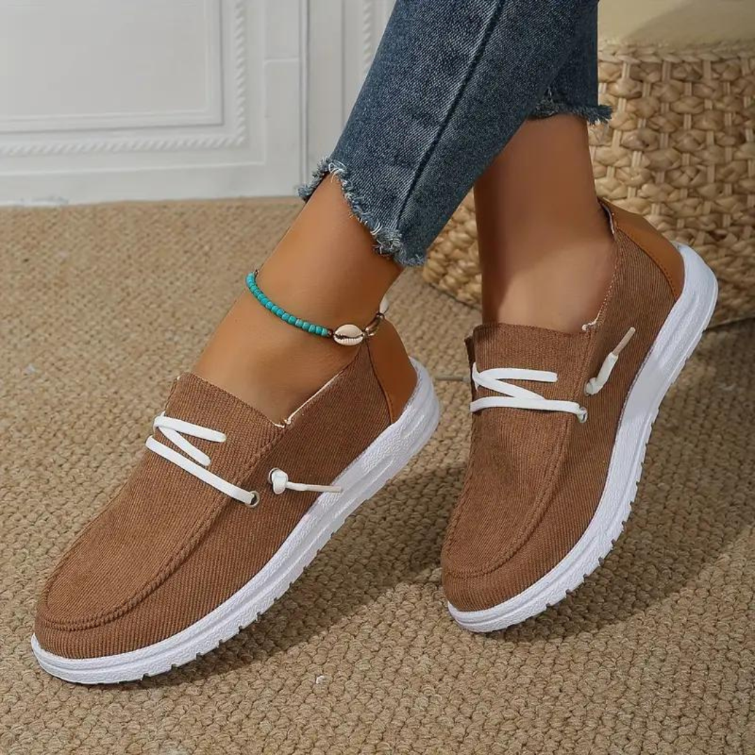 Atmungsaktive Corduroy Damenschuhe EB