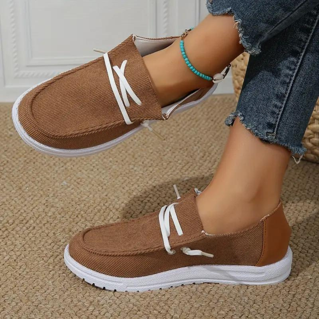 Atmungsaktive Corduroy Damenschuhe EB