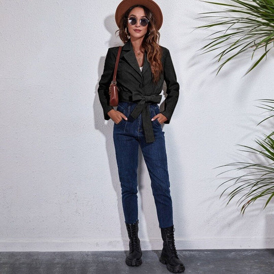 EB | Jacke - Stylische und Vielseitige Damen-Crop-Jacke