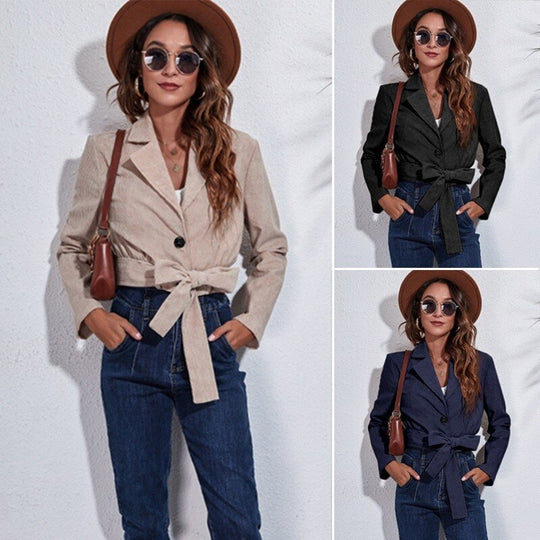 EB | Jacke - Stylische und Vielseitige Damen-Crop-Jacke
