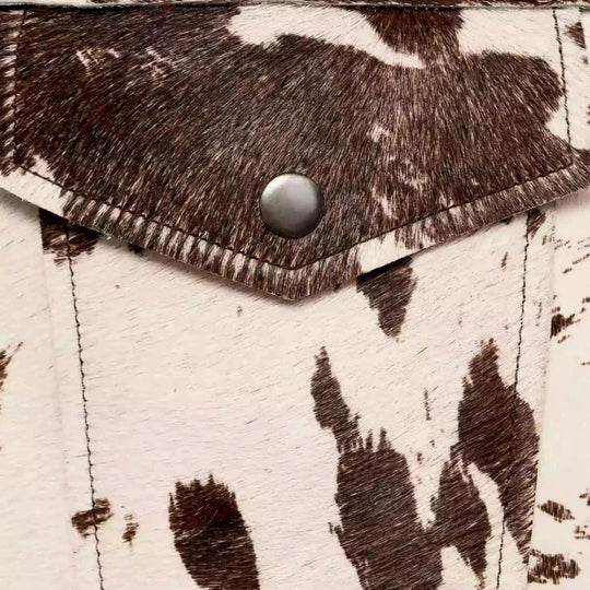 EB | Damen Kuhflecken Einreiher Strukturierte Jacke
