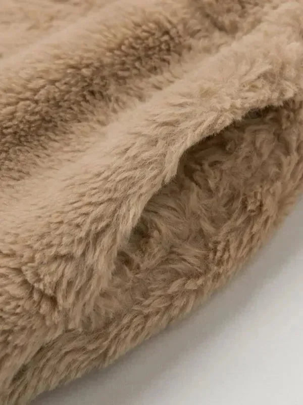 EB | Gemütliche Lockere Damen Crop Fleece Jacke