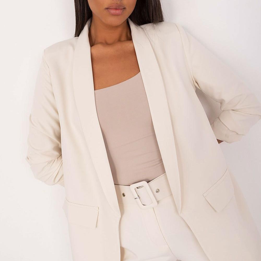 EB | Blazer mit Offener Vorderseite Leicht und Stilvoll Perfekt für Lagenlook