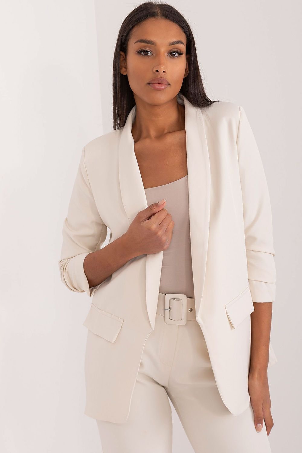 EB | Blazer mit Offener Vorderseite Leicht und Stilvoll Perfekt für Lagenlook