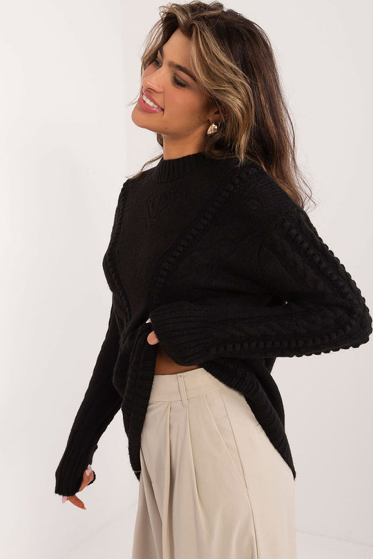 EB | Strickkleid mit Kabelmuster Warm und Komfortabel Eleganter Stil