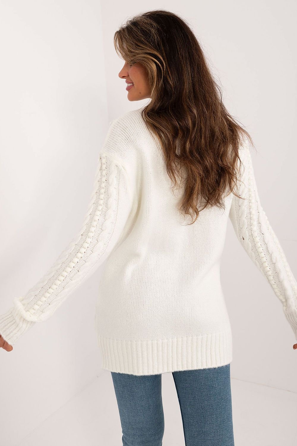 EB | Strickkleid mit Kabelmuster Warm und Komfortabel Eleganter Stil