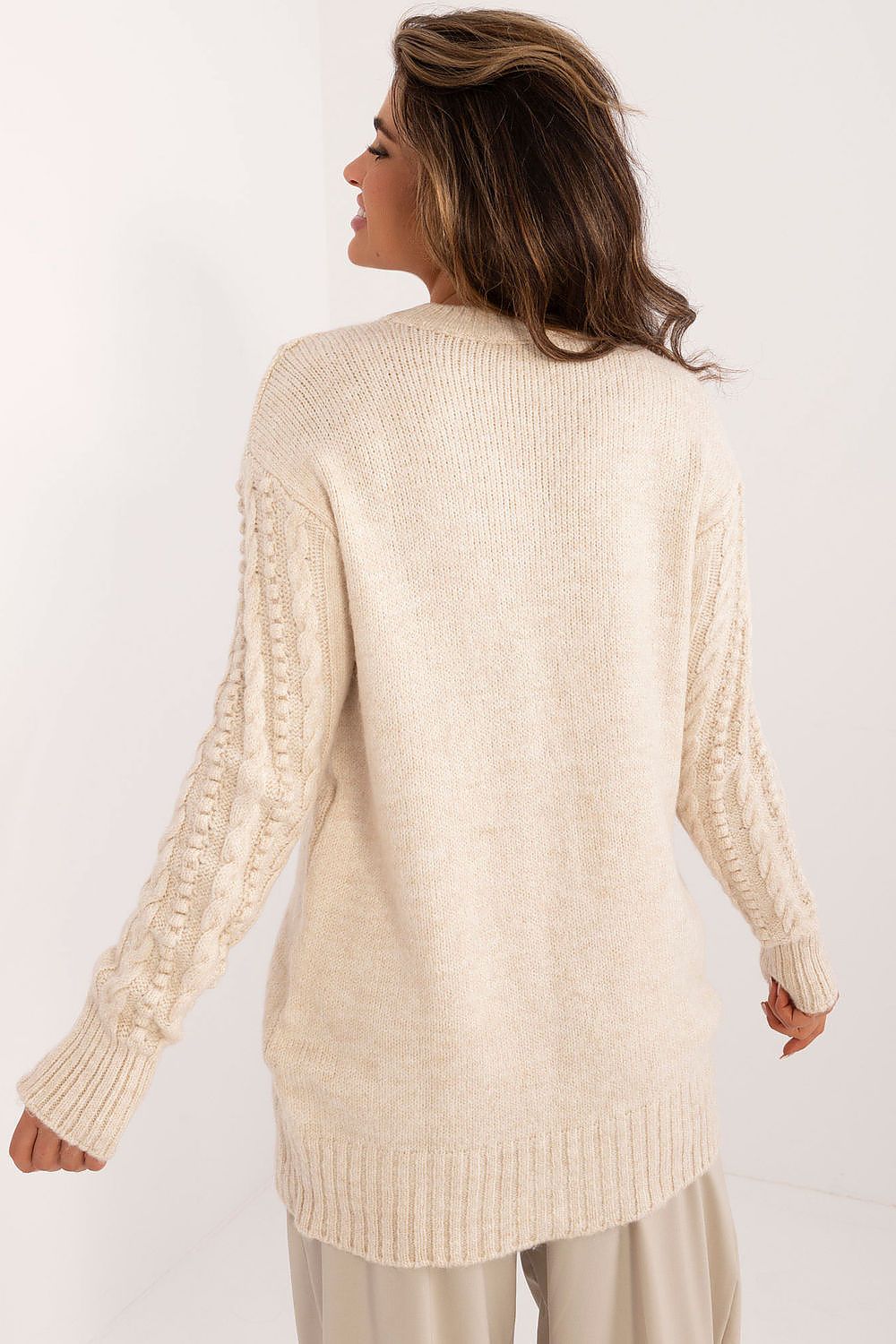 EB | Strickkleid mit Kabelmuster Warm und Komfortabel Eleganter Stil
