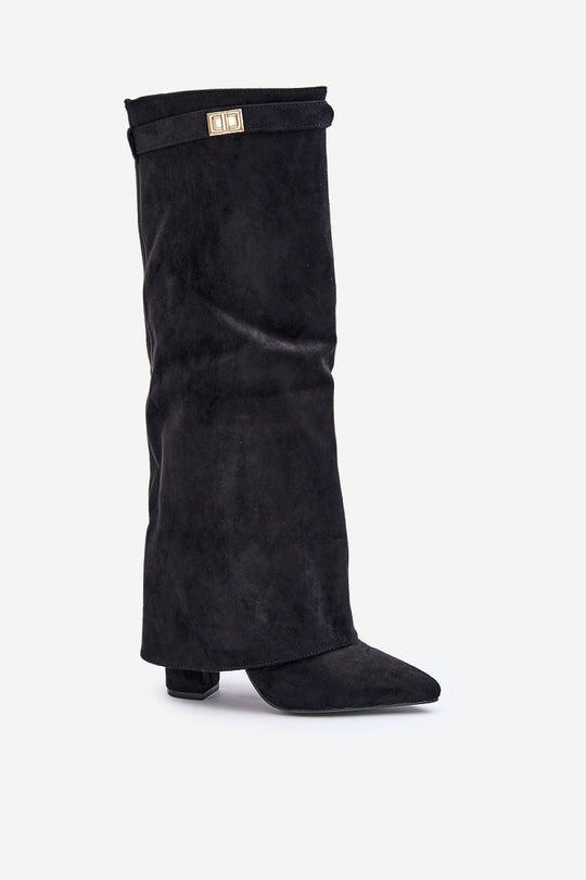 EB | Elegante Kniehoge Stiefel mit Riemchen