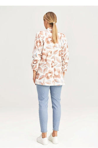 EB | Blazer mit Blumenmuster Leicht und Elegant Stilvolles Design