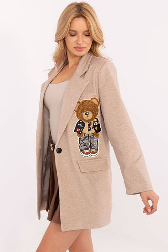 EB | Blazer mit Bärenstickerei Einzigartig und Stilvoll Lässige Eleganz