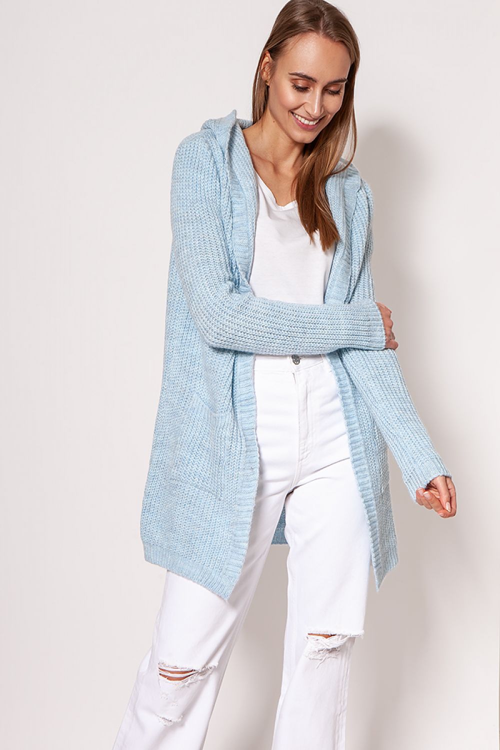 EB | Strickjacke mit Kapuze Soft und Warm Lässiger Look