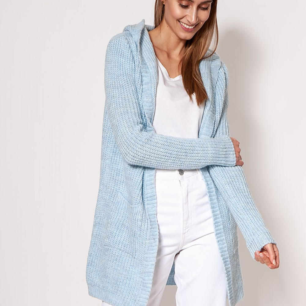 EB | Strickjacke mit Kapuze Soft und Warm Lässiger Look