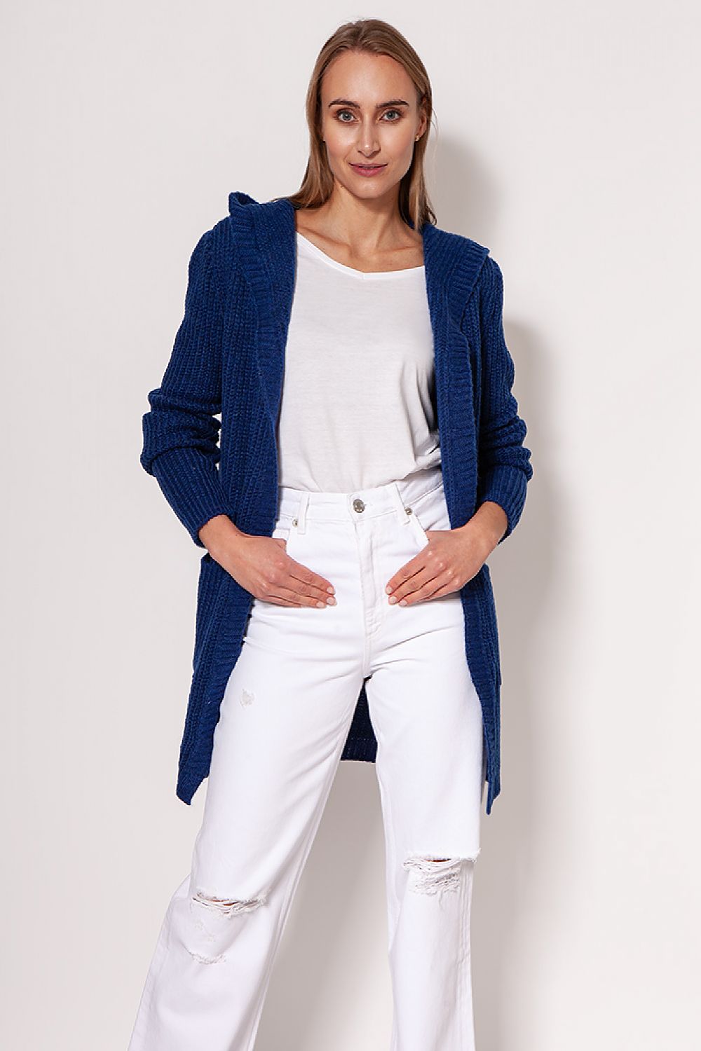 EB | Strickjacke mit Kapuze Soft und Warm Lässiger Look