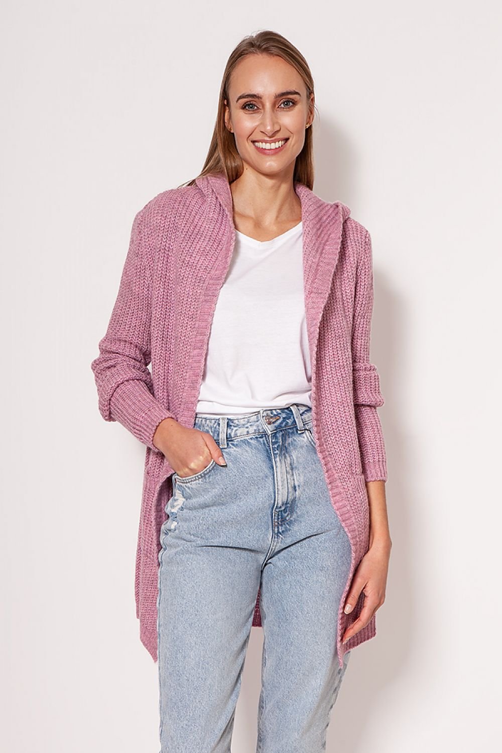 EB | Strickjacke mit Kapuze Soft und Warm Lässiger Look